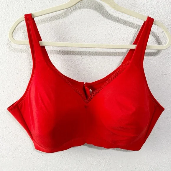 Cacique red lightly lined no wire bra 46c - Picture 1 of 5